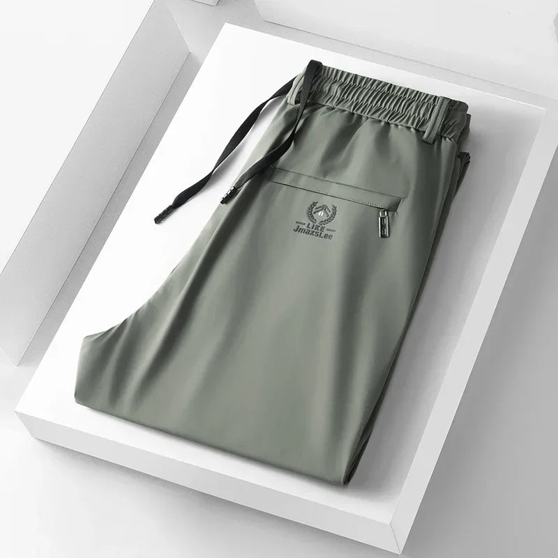 Herren Freizeithose mit Gummibund & Reißverschlusstaschen