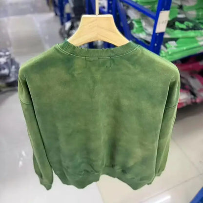 Unisex Sweatshirt mit Farbverlauf und Strasssteinen