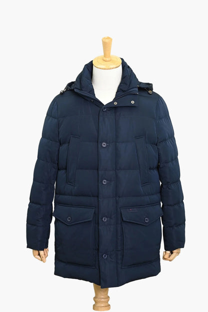 Herren Winter Steppmantel mit Kapuze – Eleganter Outdoor Parka für kalte Tage