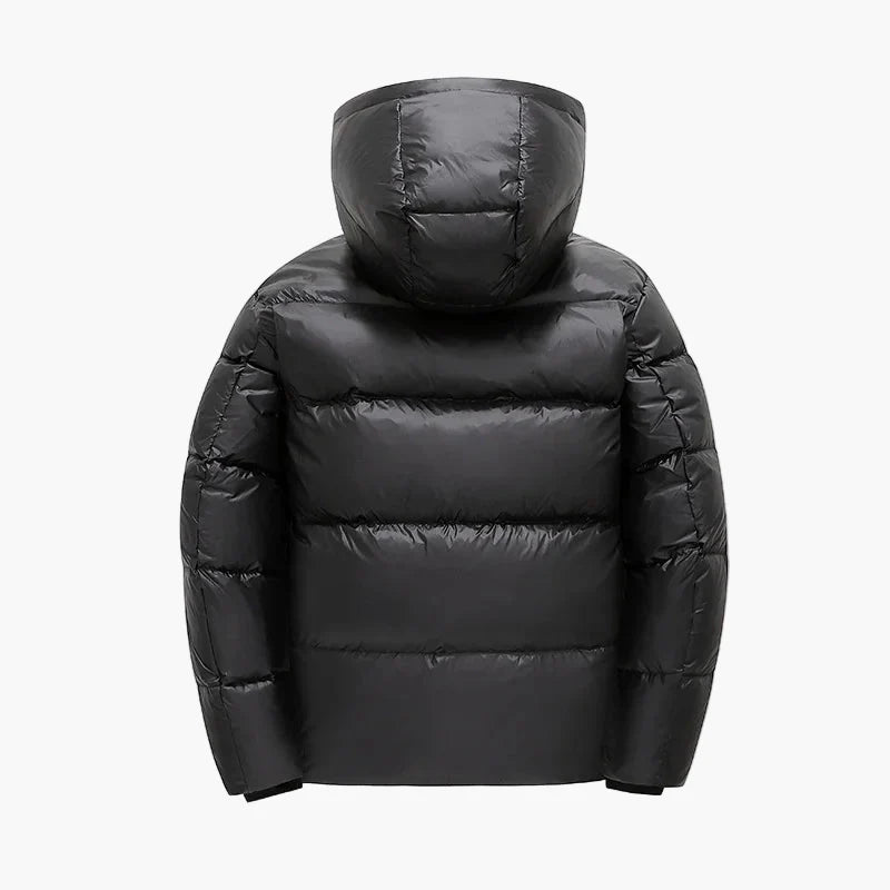 Herren Daunenjacke mit Kapuze – Winter Street Style Pufferjacke, Warm und Bequem