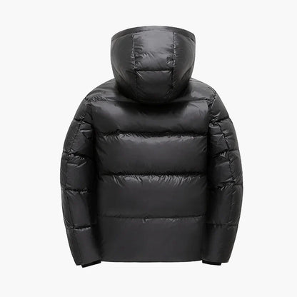 Herren Daunenjacke mit Kapuze – Winter Street Style Pufferjacke, Warm und Bequem