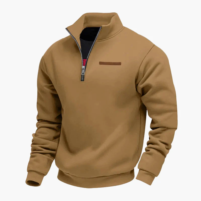 Herren Halbzip-Fleece Pullover – Bequemer Casual-Style für Reisen und Alltag