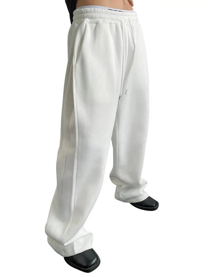 Unisex Jogginghose Schwarz – Bequeme Freizeithose mit Kordelzug und Seitentaschen