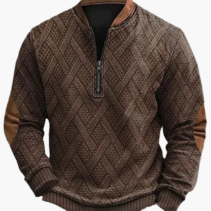 Herren Strickpullover mit Halbreißverschluss – Modischer Winterpullover für Freizeit und Alltag