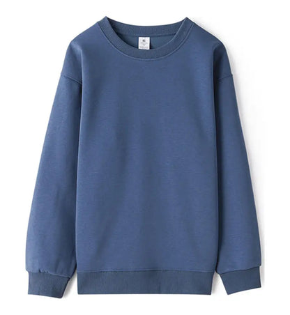 Unisex Langarm Sweatshirt Basic Rundhals in verschiedenen Farben