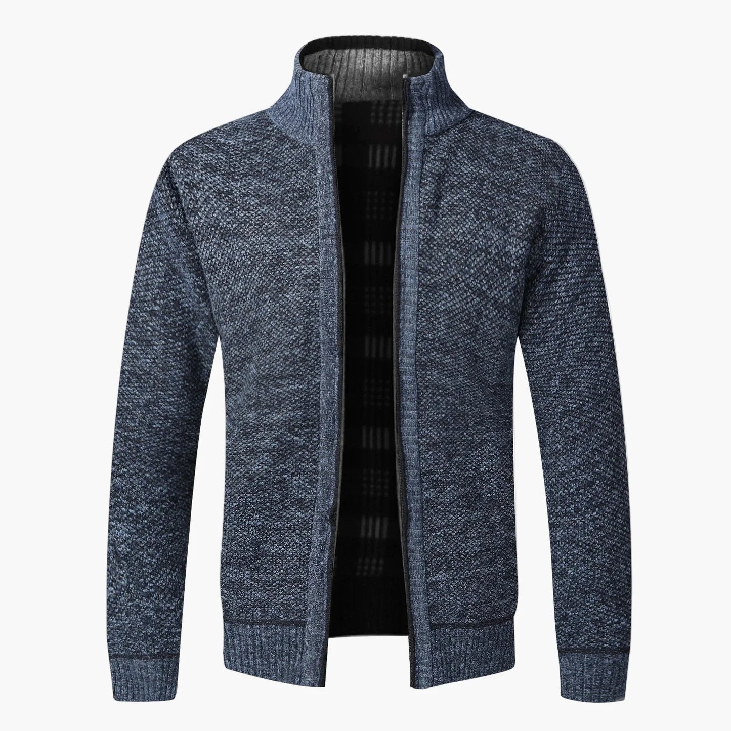 Herren Strick-Cardigan mit Stehkragen – Modischer Freizeit- und Alltagsbegleiter