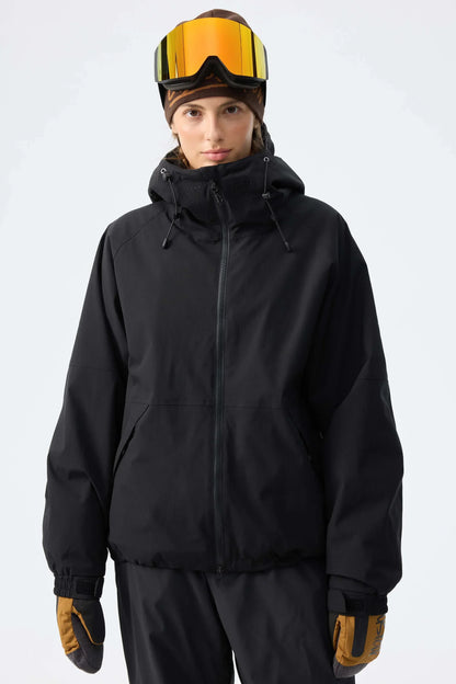 Winter Sportjacke mit Kapuze für Damen, Rosa