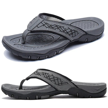 Herren Zehentrenner-Sandalen mit Fußgewölbestütze – Sportlich & Orthopädisch, Ideal für Alltag, Strand und Outdoor