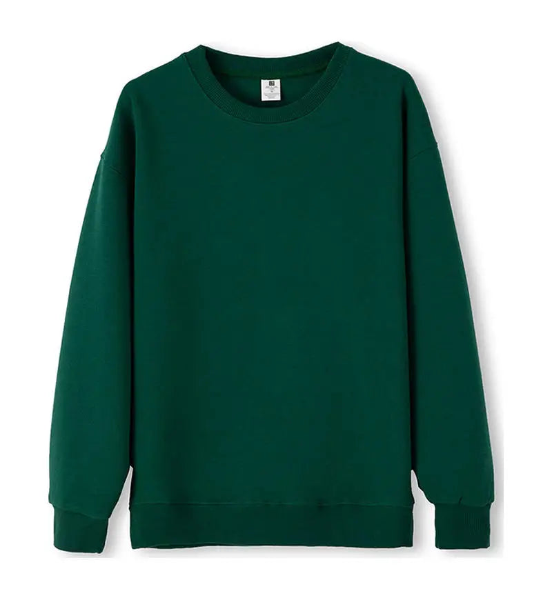 Unisex Langarm Sweatshirt Basic Rundhals in verschiedenen Farben