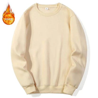 Unisex Langarm Sweatshirt Rundhals Basic Pullover in verschiedenen Farben