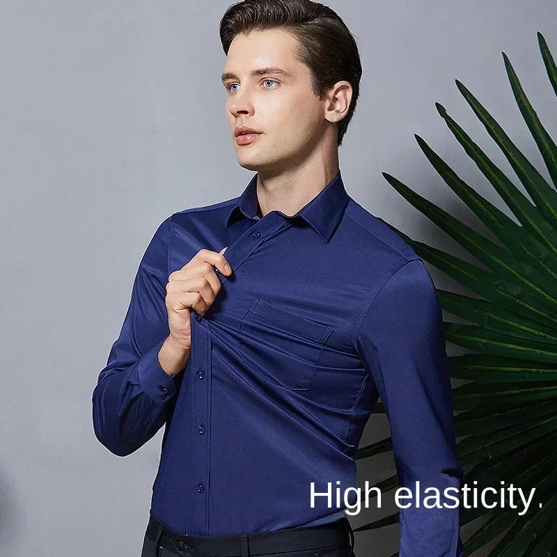 Herren Business Stretch Hemd – Eleganter Stil, Bequeme Passform, Ideal für Büro & Alltag