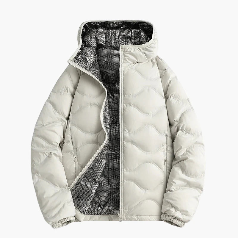 Herren Daunenjacke Winter Outdoor Steppjacke mit Kapuze – Warm & Leicht