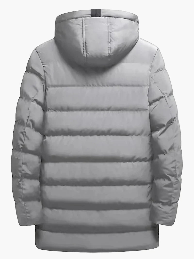 Herren Winter Steppmantel Parka Lang – Lässiger Outdoor-Mantel für Alltag & Skifahren