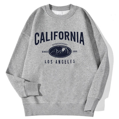 Unisex Sweatshirt Rundhalsausschnitt mit Motivdruck Langarm Oberteil Freizeit