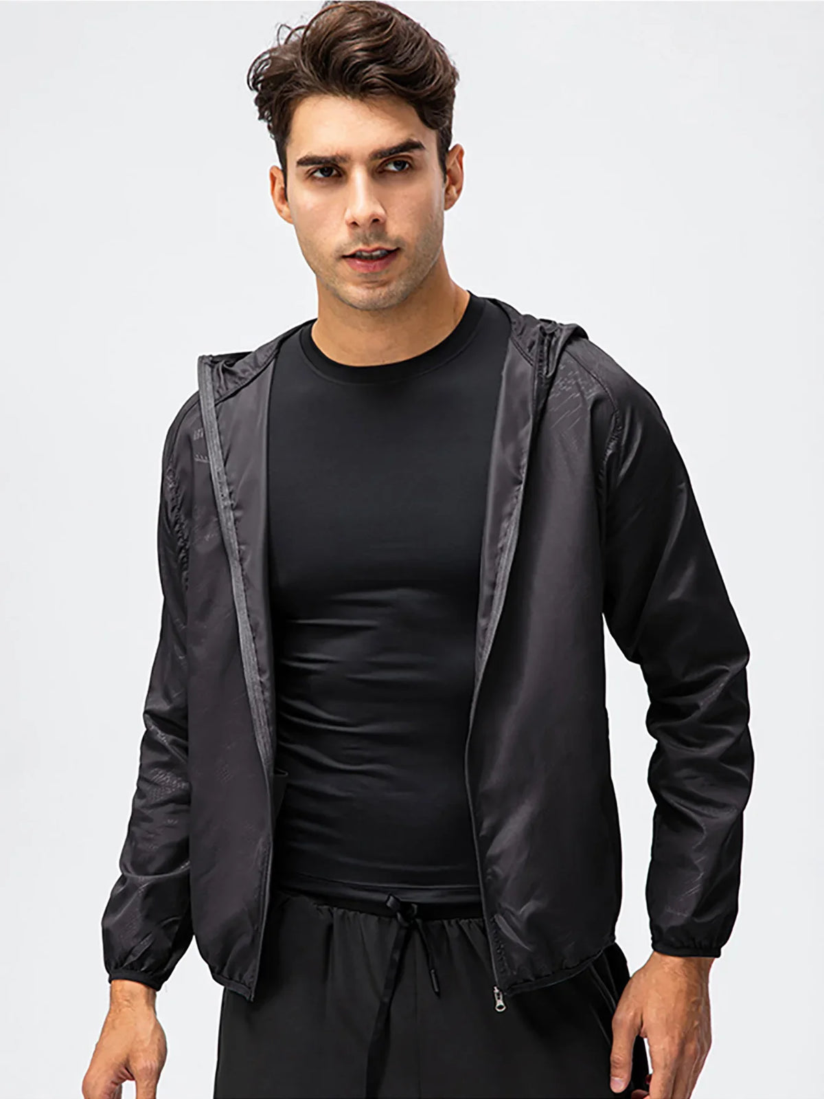 Unisex Leichte Windjacke mit Kapuze – Faltbare Sportjacke für Outdoor