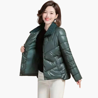 Damen Winter Steppjacke mit Kuschelkragen – Modische Freizeitjacke für kalte Tage