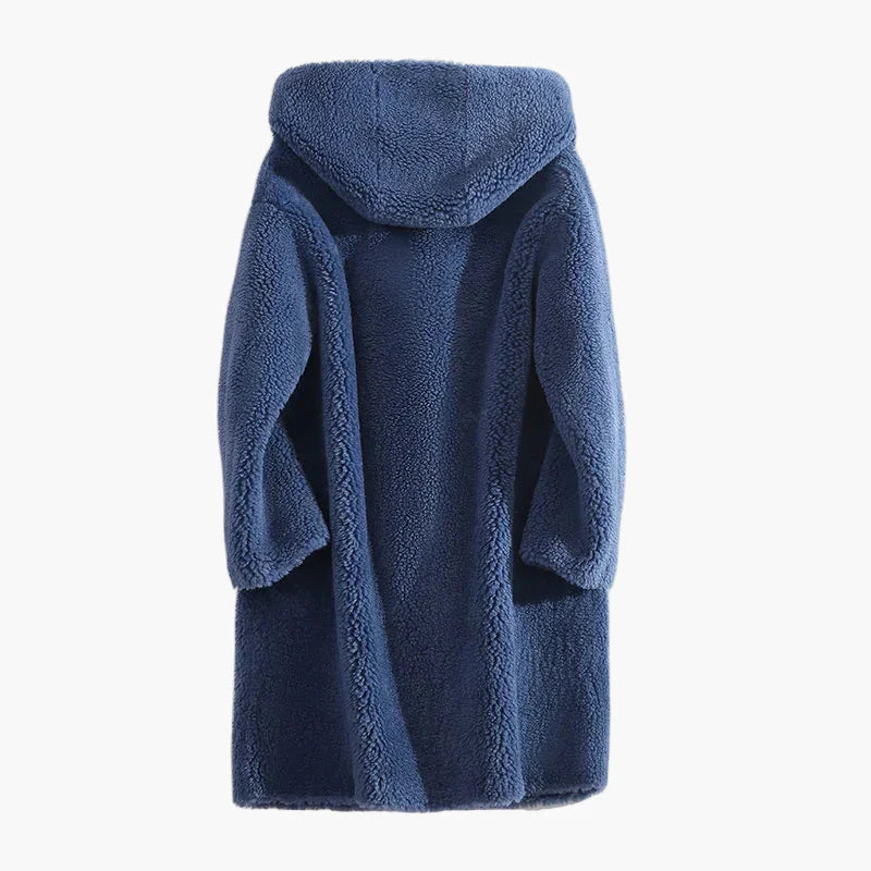 Damen Teddyfell-Mantel mit Kapuze – Kuscheliger Wintermantel für Alltag & Freizeit