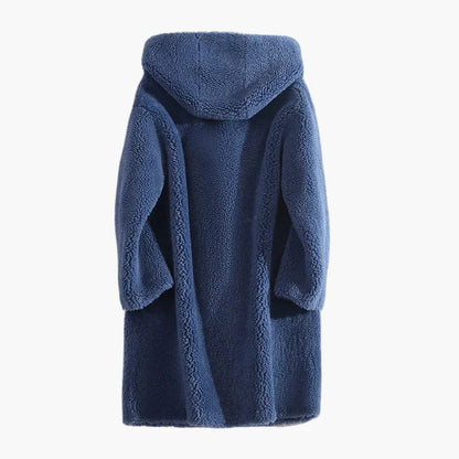 Damen Teddyfell-Mantel mit Kapuze – Kuscheliger Wintermantel für Alltag & Freizeit
