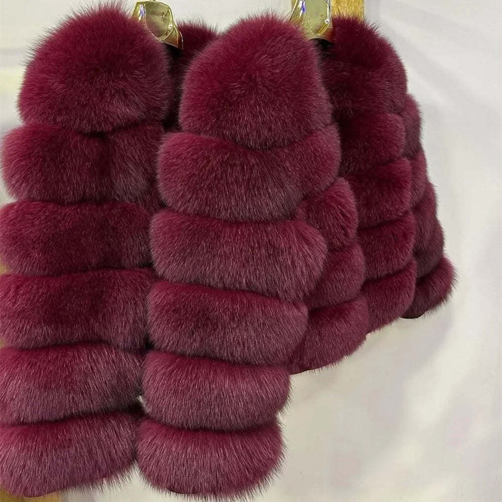 Damen Kurzjacke aus Kunstpelz, Winter Warmes Plüschjacke, Langarm Felljacke