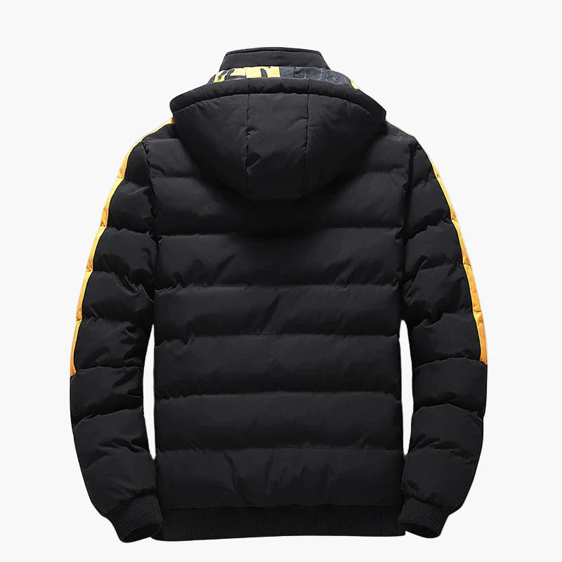 Herren Winter Steppjacke mit Kapuze – Streetwear Warm Outdoor Freizeitjacke