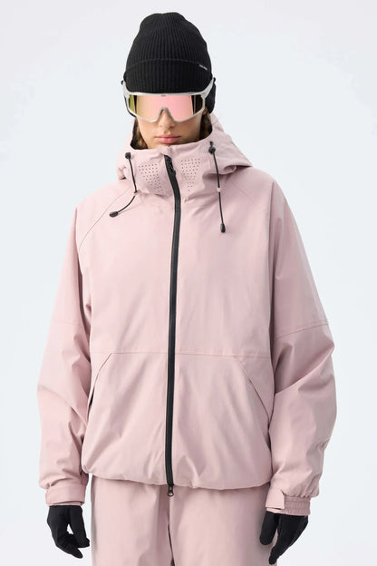 Winter Sportjacke mit Kapuze für Damen, Rosa