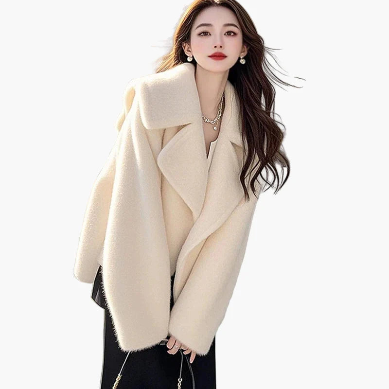 Damen Oversize Mantel im eleganten Street-Style für Alltag und Büro