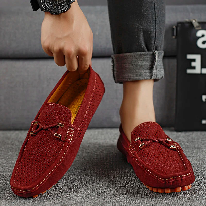 Herren Mokassin Loafer – Eleganter Freizeit- und Business-Slipper, Atmungsaktiv, Bequem