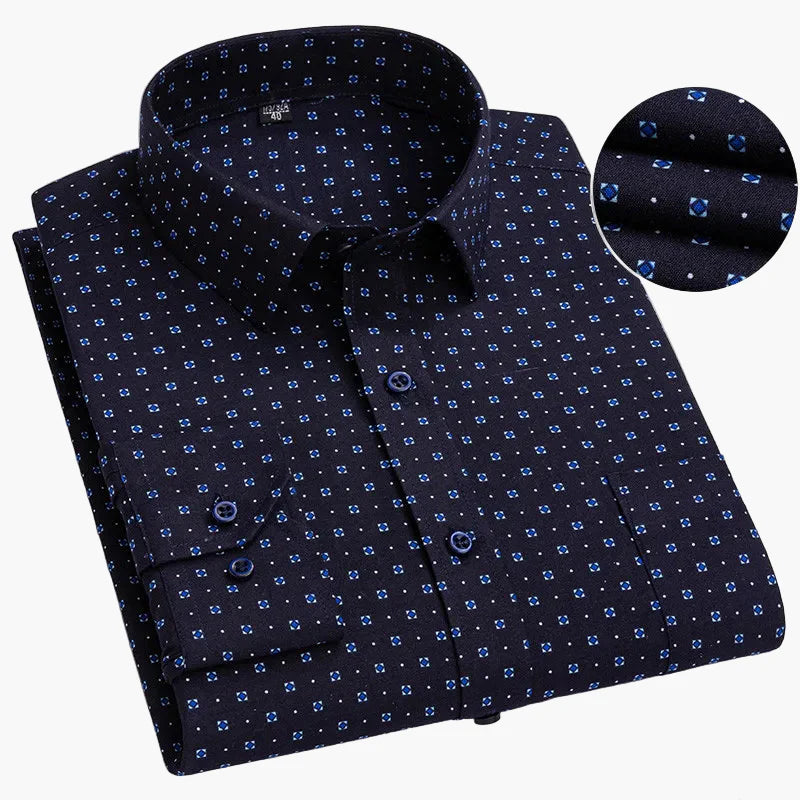 Herren Business Hemd Slim Fit – Gestreiftes Langarmhemd für Büro & Alltag