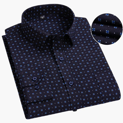 Herren Business Hemd Slim Fit – Gestreiftes Langarmhemd für Büro & Alltag