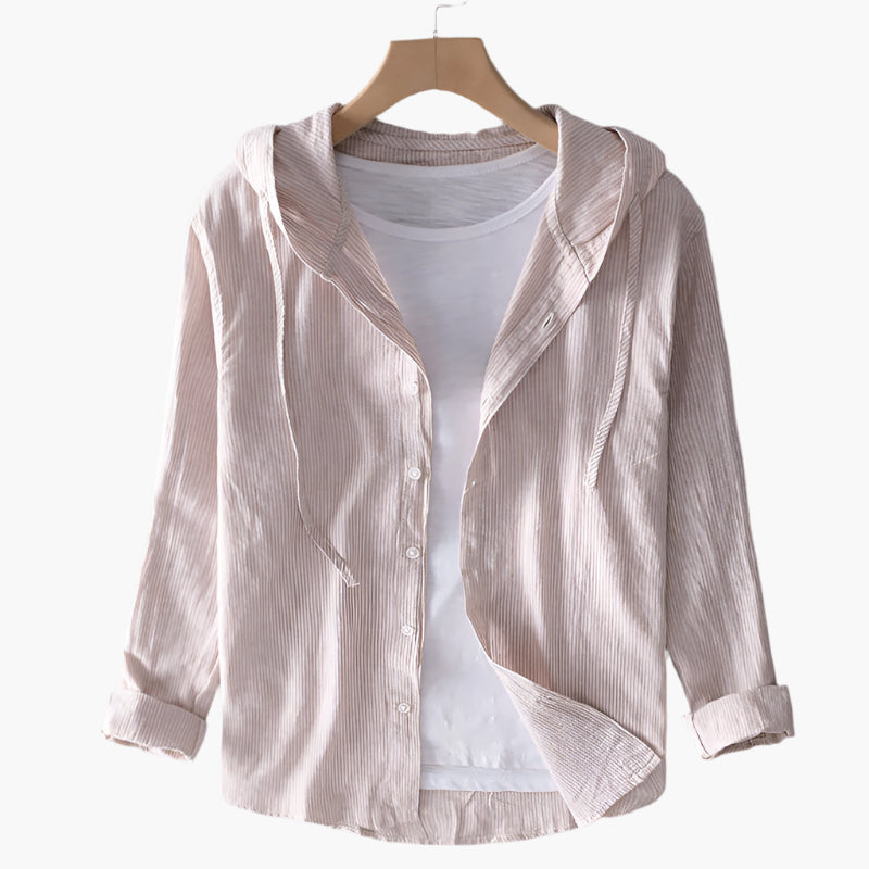 Damen Kapuzenbluse mit Knopfleiste – lässiges Overshirt für Strand, Stadt & Urlaub