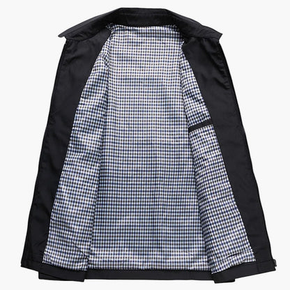 Herren Business Übergangsjacke mit Stehkragen – Eleganter Freizeit-Look, Büro & Alltag