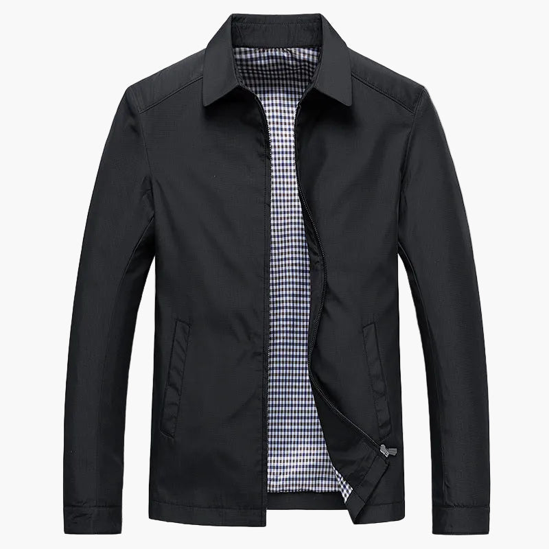Herren Business Übergangsjacke mit Stehkragen – Eleganter Freizeit-Look, Büro & Alltag