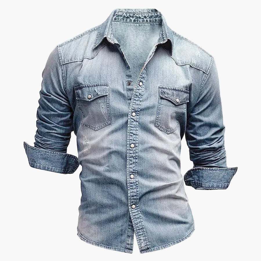 Herren Jeanshemd Slim Fit – Lässiger Style für Alltag & Freizeit