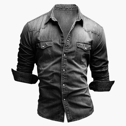 Herren Jeanshemd Slim Fit – Lässiger Style für Alltag & Freizeit