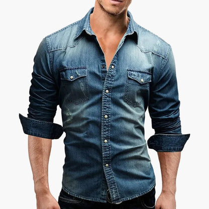 Herren Jeanshemd Slim Fit – Lässiger Style für Alltag & Freizeit
