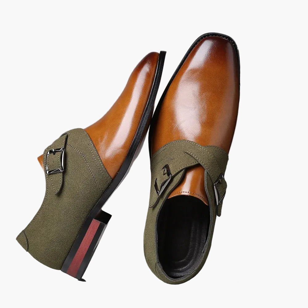 Herren Business-Monkstrap Loafer – Eleganter Zweiriemer für Büro & Events