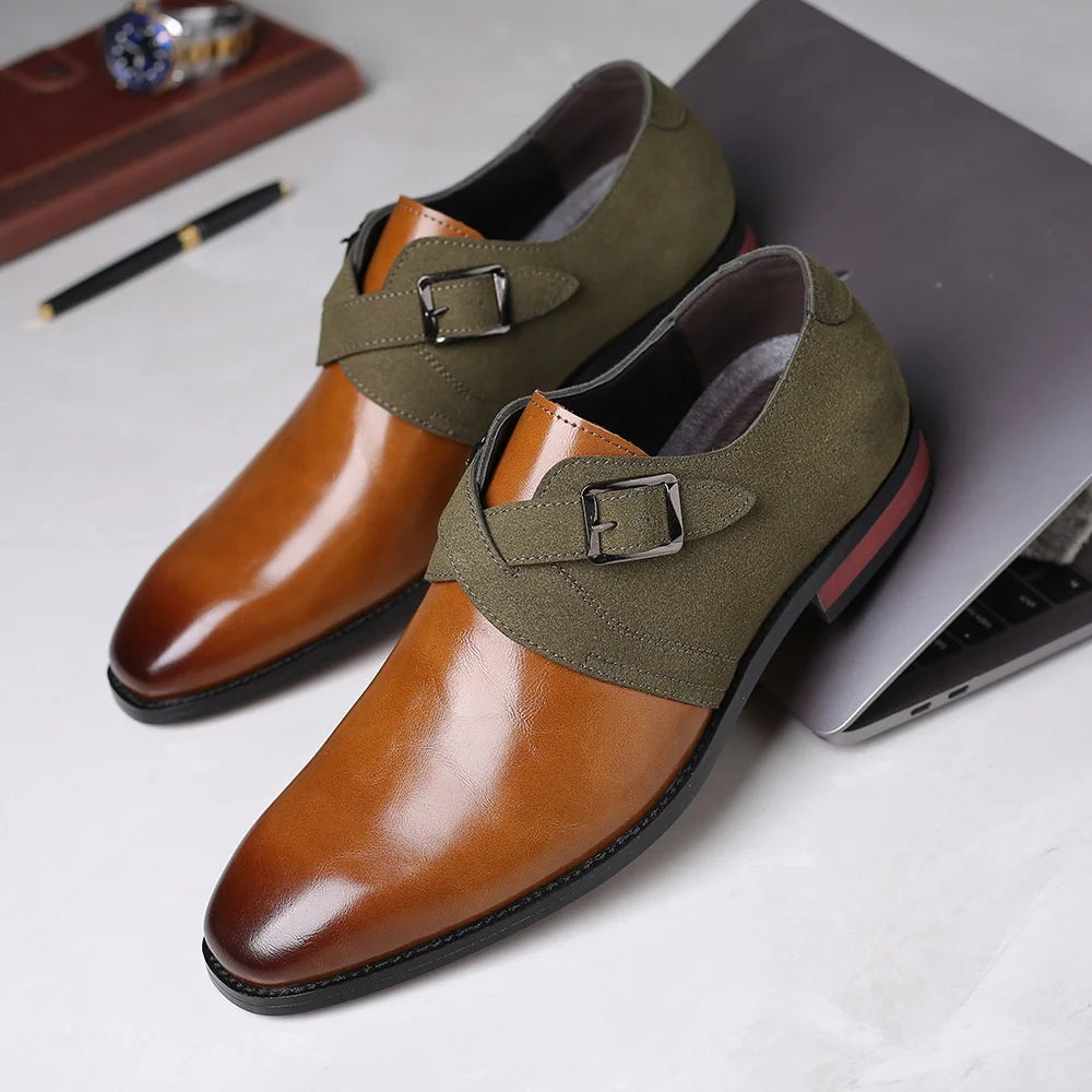 Herren Business-Monkstrap Loafer – Eleganter Zweiriemer für Büro & Events
