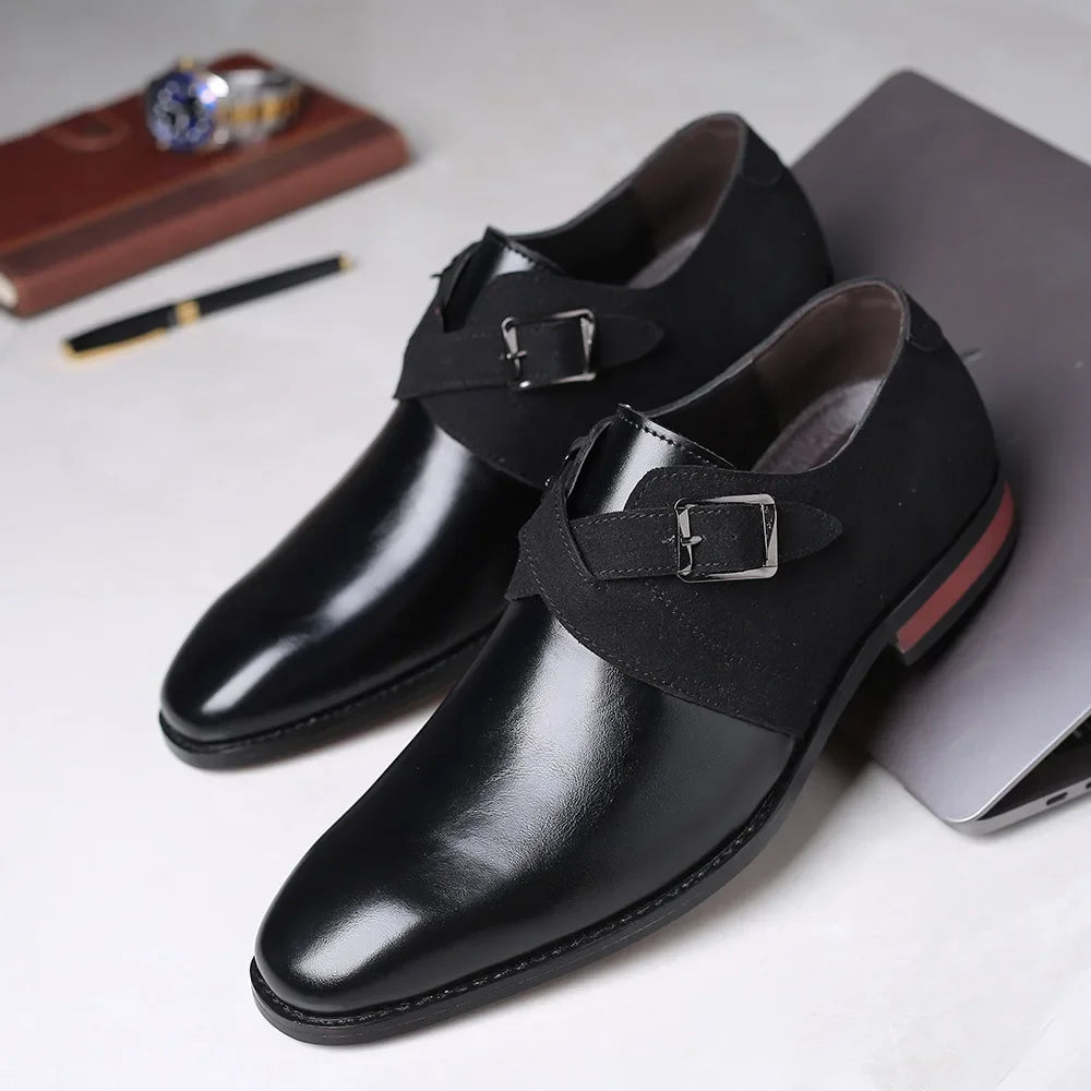 Herren Business-Monkstrap Loafer – Eleganter Zweiriemer für Büro & Events
