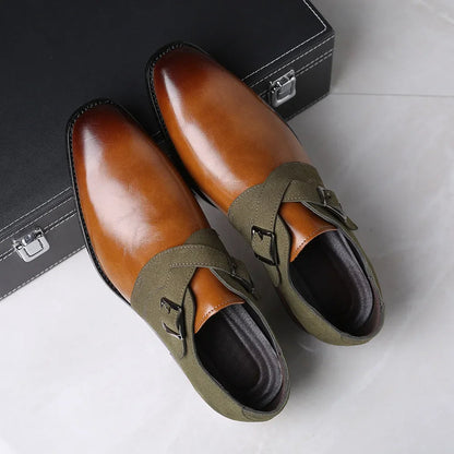 Herren Business-Monkstrap Loafer – Eleganter Zweiriemer für Büro & Events