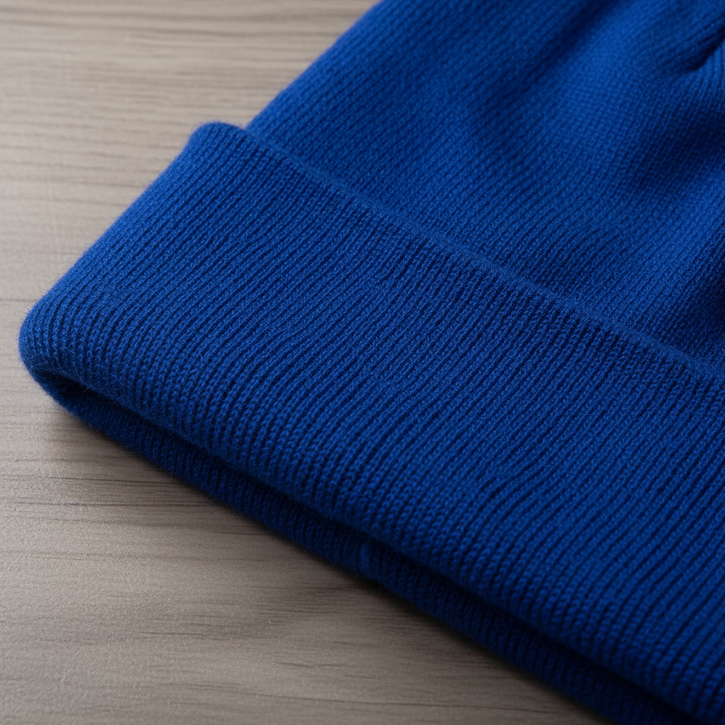 Unisex Mütze Gerippt Winter Beanie mit Umschlag in verschiedenen Farben