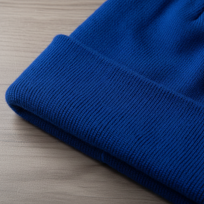 Unisex Mütze Gerippt Winter Beanie mit Umschlag in verschiedenen Farben