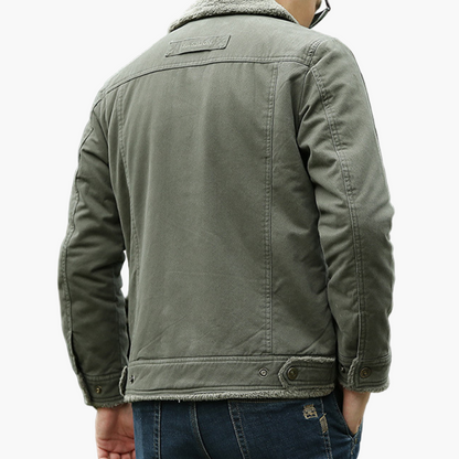 Herren Outdoor Winterjacke im Pilotenstil – Warm & Winddicht, Freizeit & Abenteuer