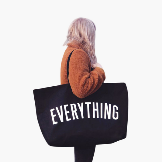 Damen Oversized Shopper Tasche mit Statement-Print – Alltag & Freizeit