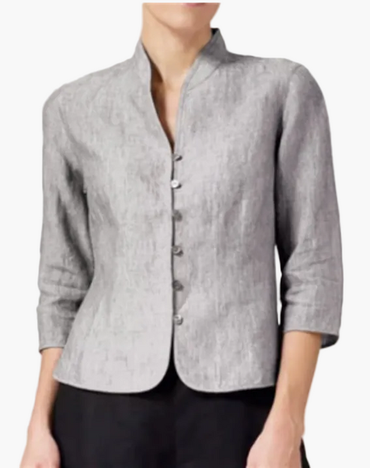 Damen Blazer mit Stehkragen – Eleganter Business- und Freizeitblazer, Modern Fit