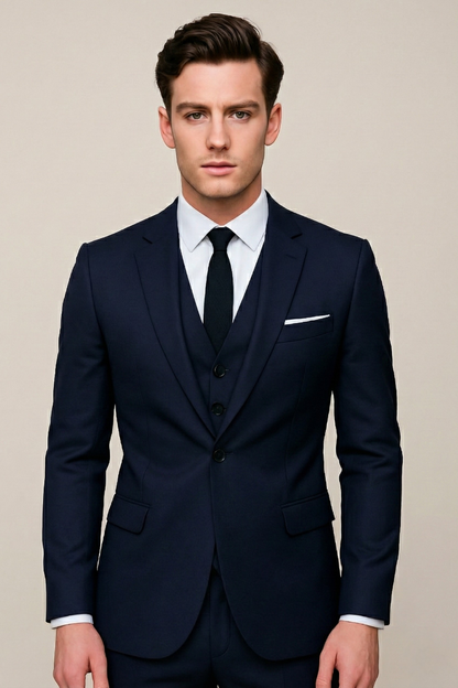 Herren Anzug Dreiteilig Slim Fit – Eleganter Business & Hochzeitsanzug