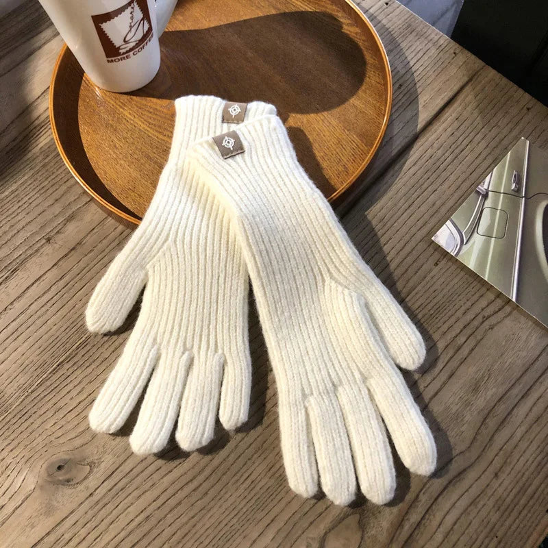 Unisex Strickhandschuhe Gerippt Warme Winter Handschuhe in mehreren Farben