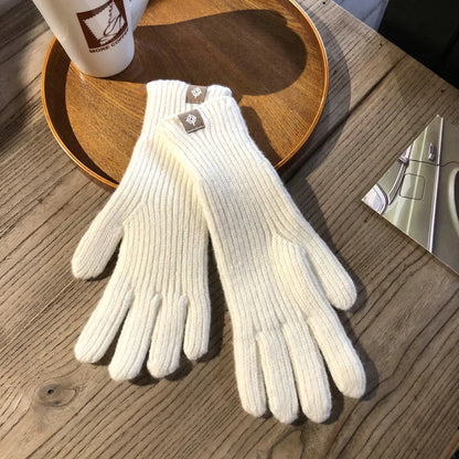 Unisex Strickhandschuhe Gerippt Warme Winter Handschuhe in mehreren Farben