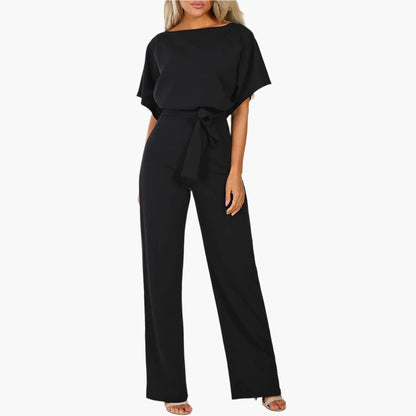 Damen Eleganter Jumpsuit mit Gürtel – Modischer Einteiler für besondere Anlässe