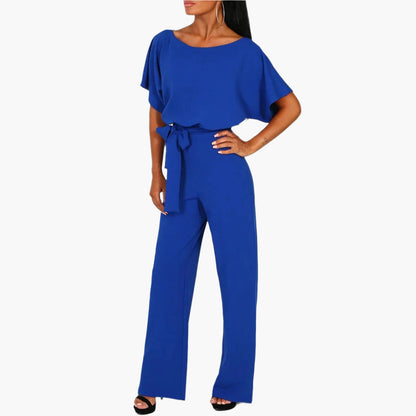 Damen Eleganter Jumpsuit mit Gürtel – Modischer Einteiler für besondere Anlässe