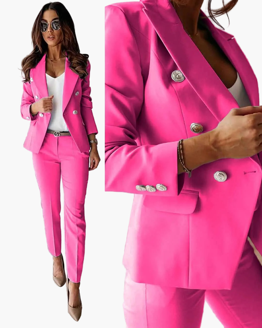 Damen Business Anzug Set – Elegantes Blazer & Hose Ensemble, Modernes Tailoring für Büro & Anlass